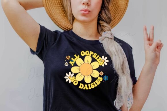 All Oopsies No Daisy PNG – Funny Retro
