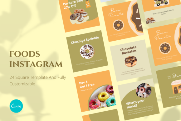 Food Canva Instagram Template: A Strategic Tool for Visual Branding and Marketing