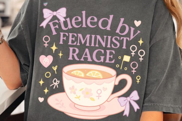 Fueled by Feminist Rage PNG Lemon Tea