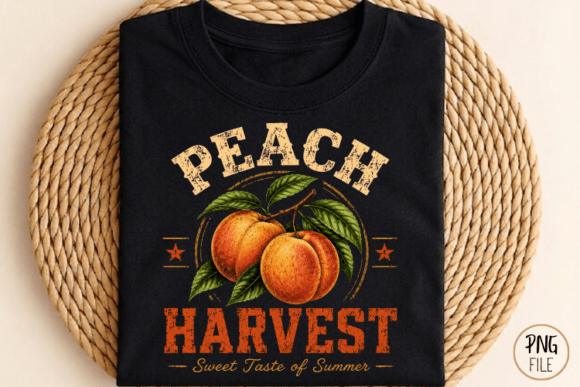 Peach Harvest Summer Fruit PNG