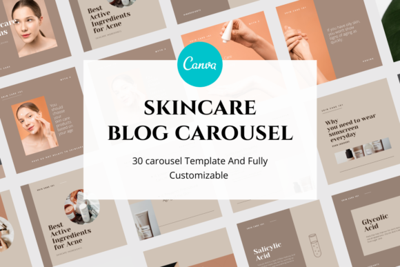 Skincare Carousel Canva Template: A Practical Tool for Modern Branding