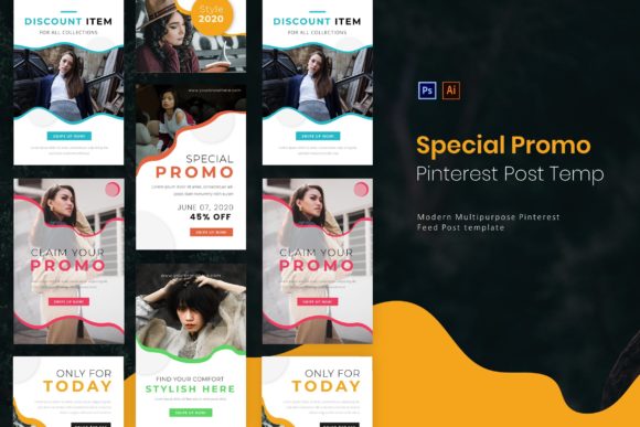 Special Promo Pinterest Post Template – Elevate Your Social Media Presence